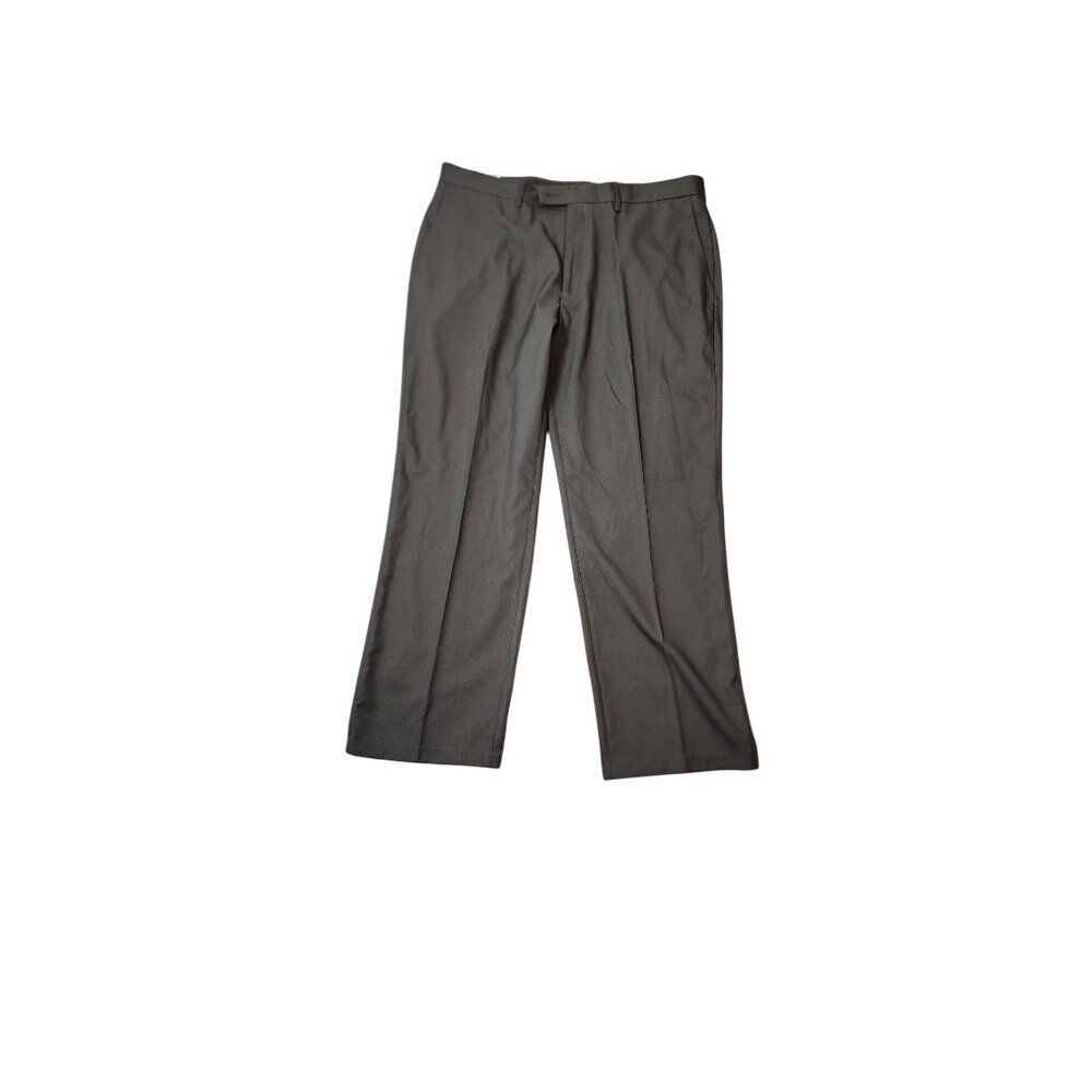 Men's Black NWT Haggar Clothing Classic Fit 40Wx30L Expandomatic Dress Pants
